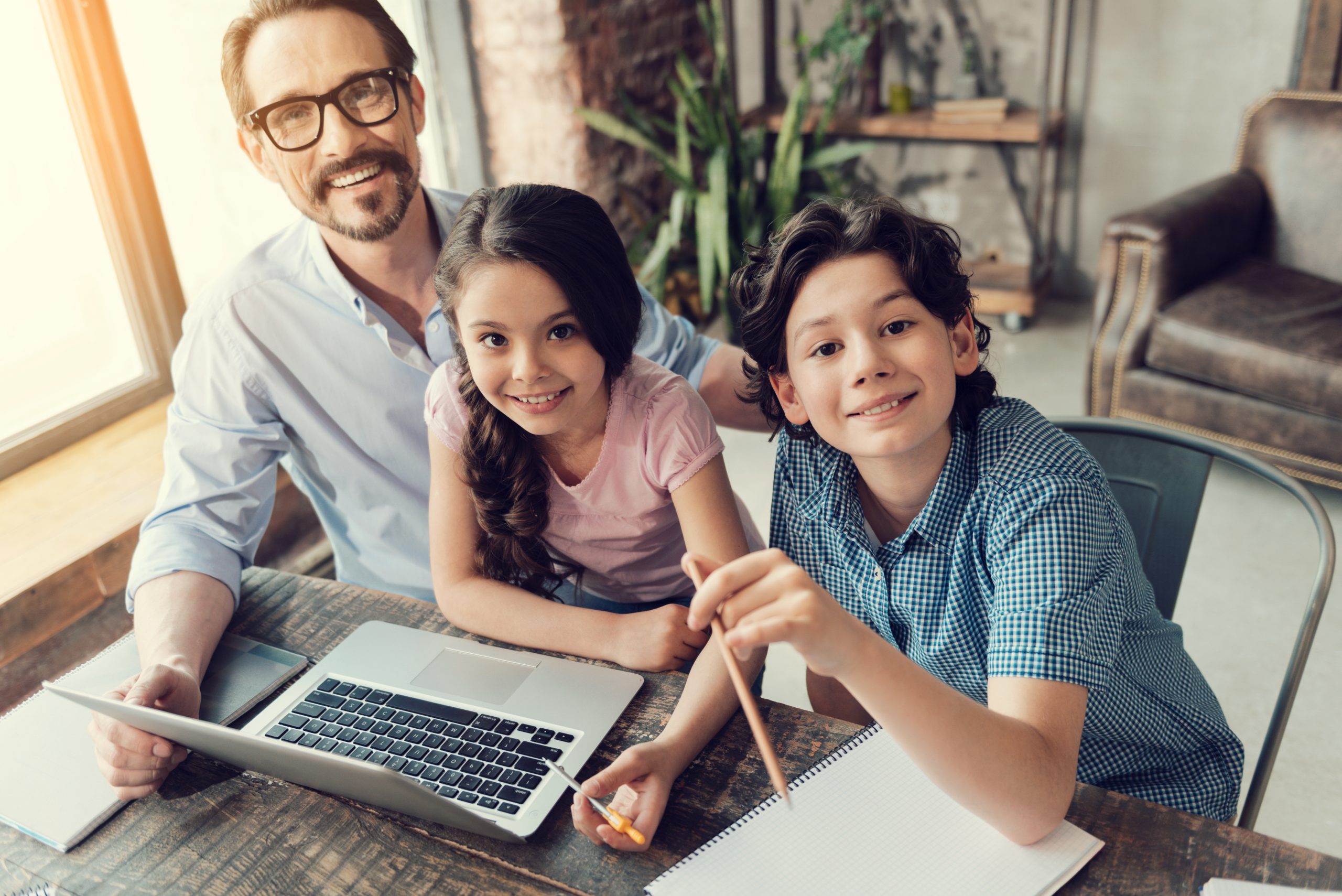 Family enjoying their Nicole the Math Lady Saxon Math videos